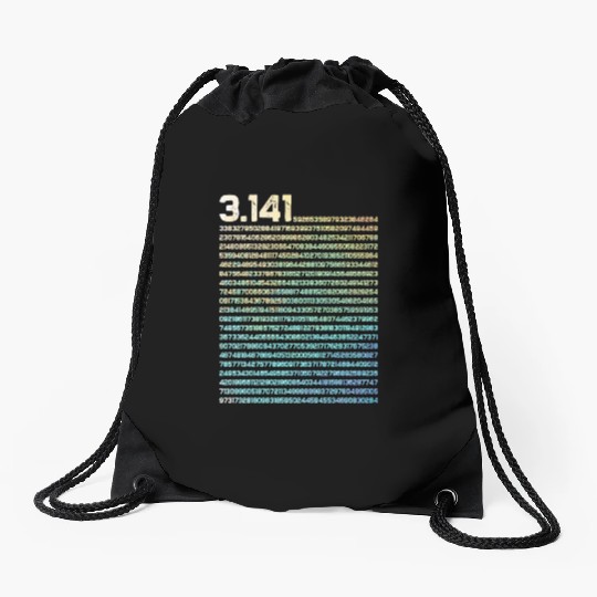 3.14 Math Physics Irrational Number 3.14 Pi Day Drawstring Bags