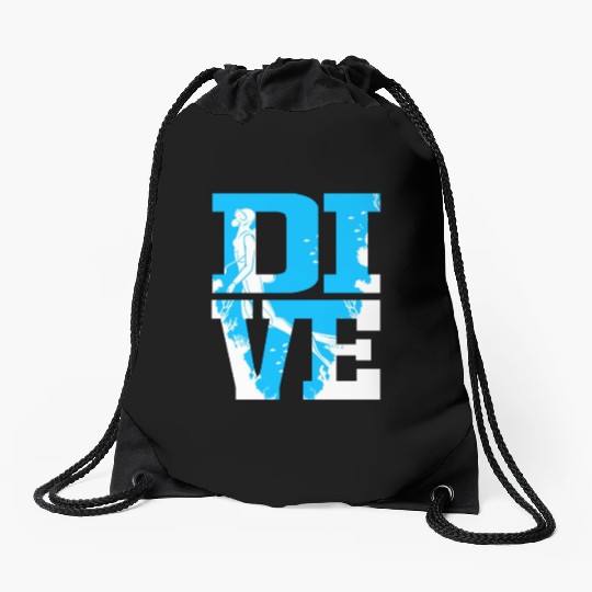 Scuba Diver Dive Scuba Diving Drawstring Bags