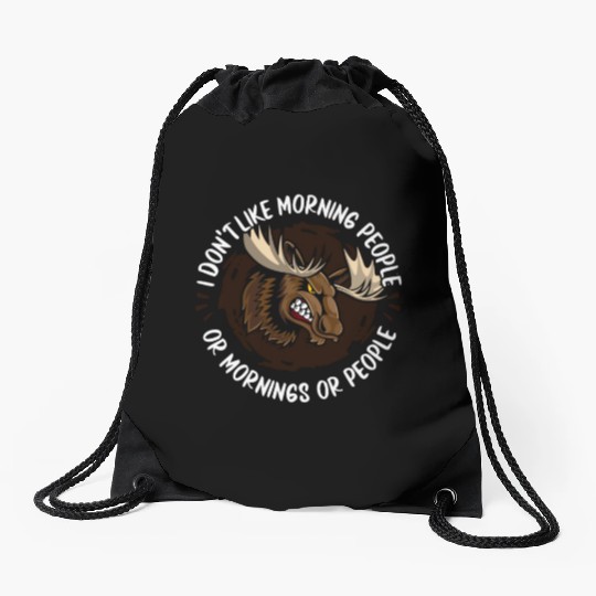 Moose Elk Hunting Drawstring Bags