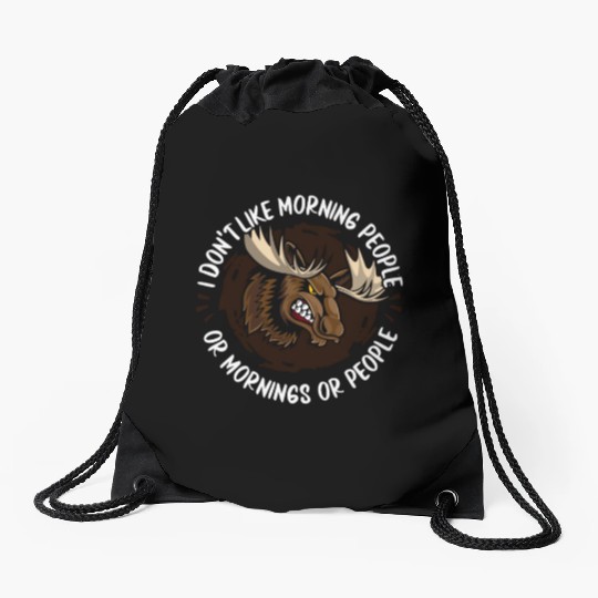 Moose Elk Hunting Drawstring Bags
