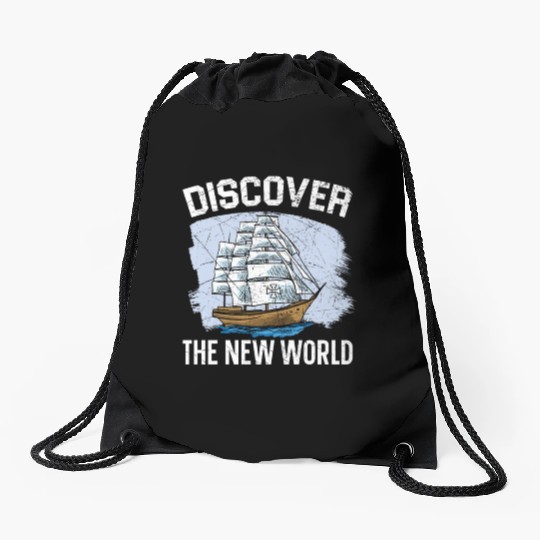 Discover The New World Columbus Day Navigator Drawstring Bags