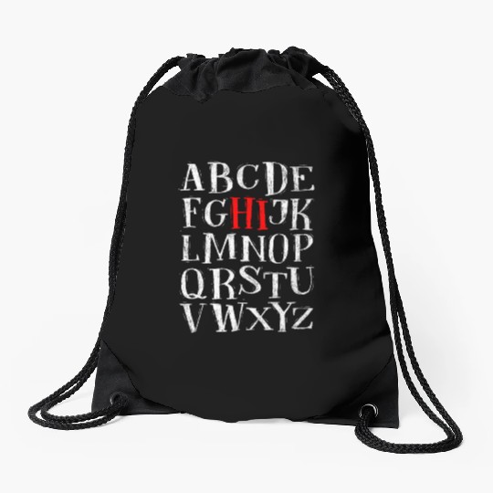 Hi Alphabet Back To School Pre K Kindergarten Drawstring Bags