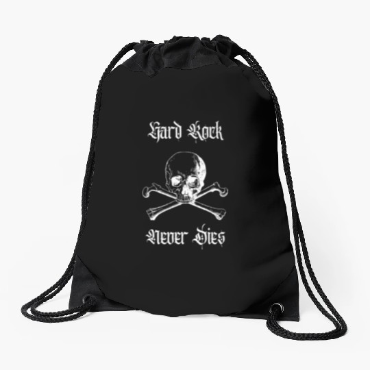 Hard Rock Never Dies Drawstring Bags