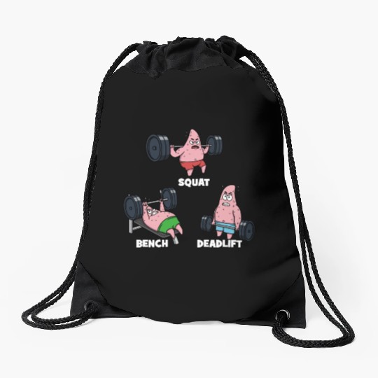 Majin Buu vs Patrick - Funny Anime Gym Drawstring Bags
