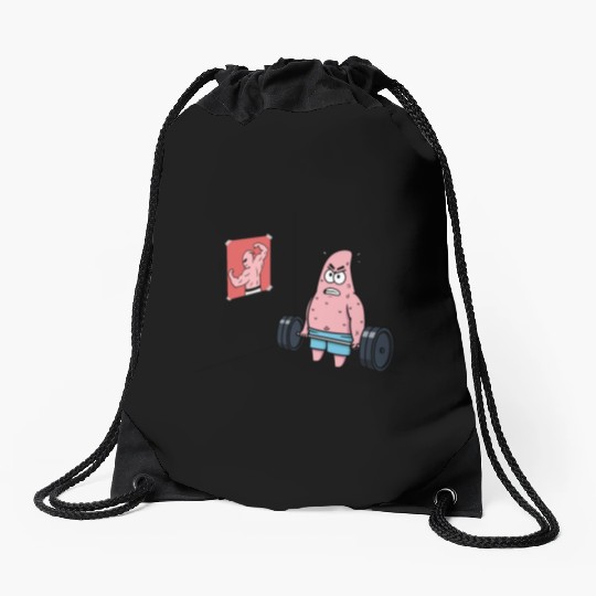 Majin Buu vs Patrick - Funny Anime Gym and Workout Drawstring Bags