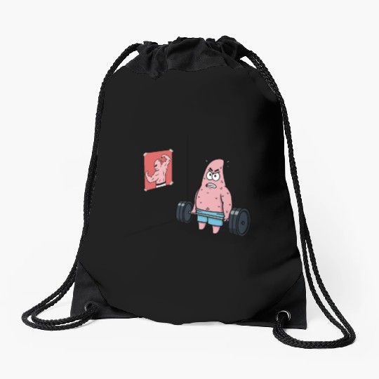 Majin Buu vs Patrick - Funny Anime Gym and Workout Drawstring Bags