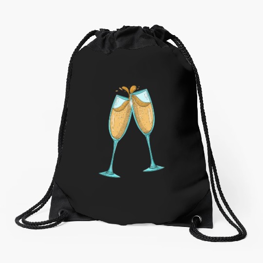 Champagne Glasses / Cheers Drawstring Bags