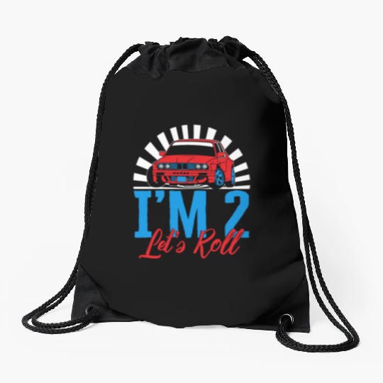 I'm Two Let's Roll Drawstring Bags, Future Race Driver Drawstring Bags,