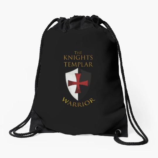 Knights Templar Christian Religious Warrior Oath Drawstring Bags