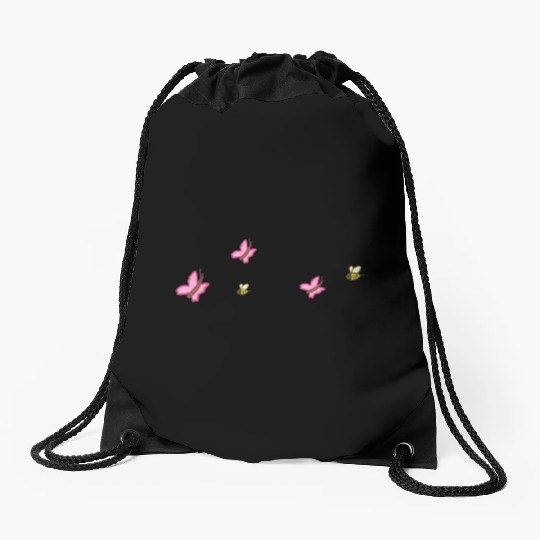 symbols shapes nature butterfly bee animals Drawstring Bags
