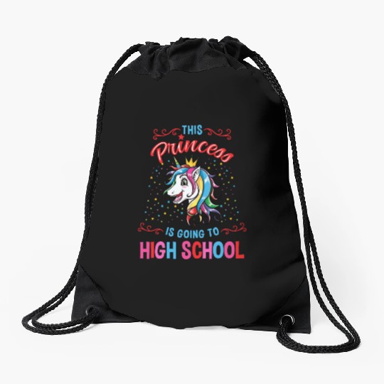 This Princess Is Going To High School Girl Drawstring Bags
