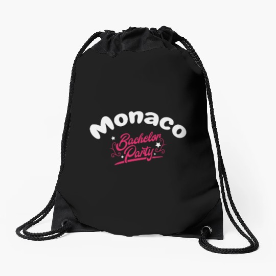 Bachelor Party Drawstring Bags Monaco Pre Wedding