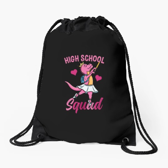 High School Squad Ballet Back To School Girls Drawstring Bags