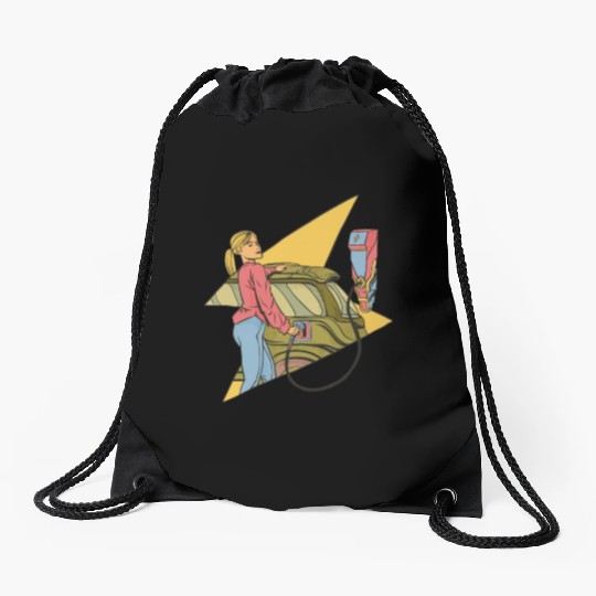 Strong independent woman Strong independent woman Drawstring Bags