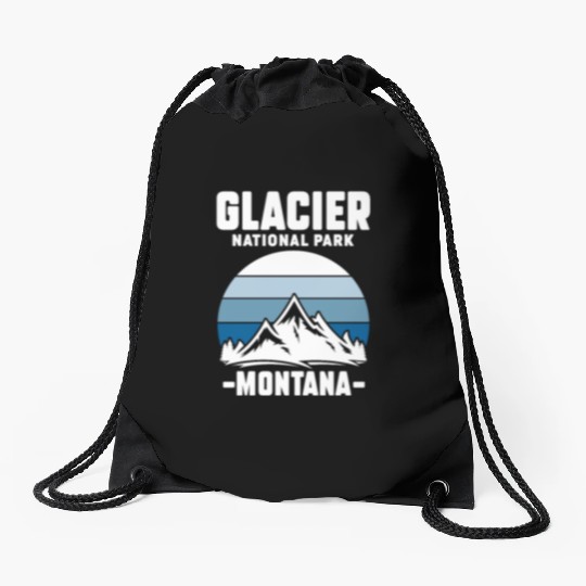 Glacier National Park Montana Drawstring Bags