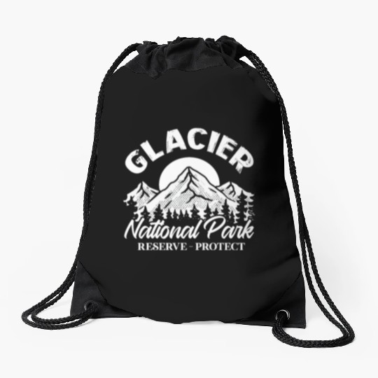 Glacier National Park Reserve Protect Drawstring Bags
