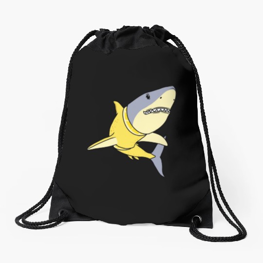 Lemon Shark for Lemon Lover Drawstring Bags