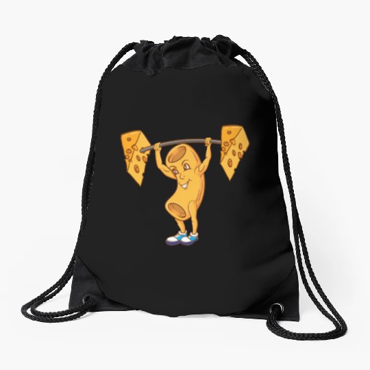 Macaroni Cheeselifting For Macaroni Cheese Lover Drawstring Bags