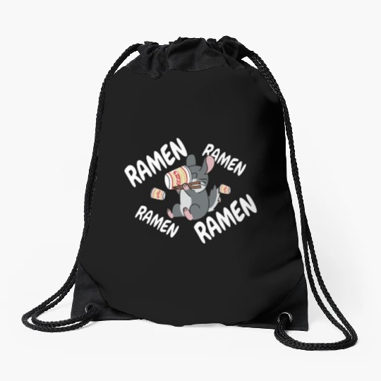 Chinchilla Instant Ramen Noodles Drawstring Bags