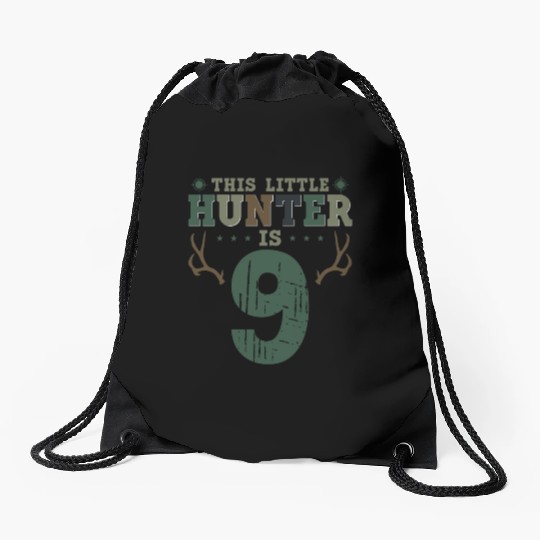 Buck Deer Hunting Hunter Kid 9th Drawstring Bags