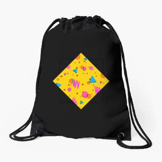 90s Pattern (Abstract) Drawstring Bags