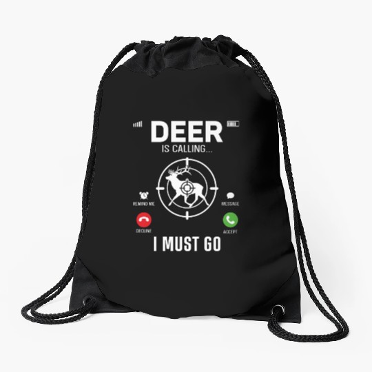 Buck Deer Hunting Hunter Phone Drawstring Bags