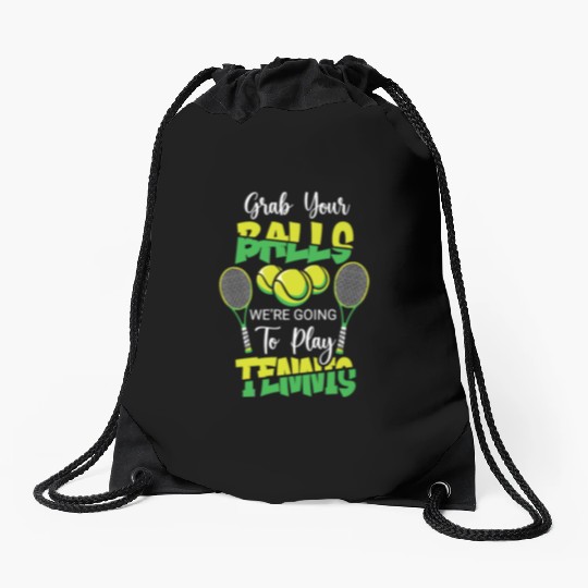 Tennis Player Present Tennis Club Coach Sport Drawstring Bags