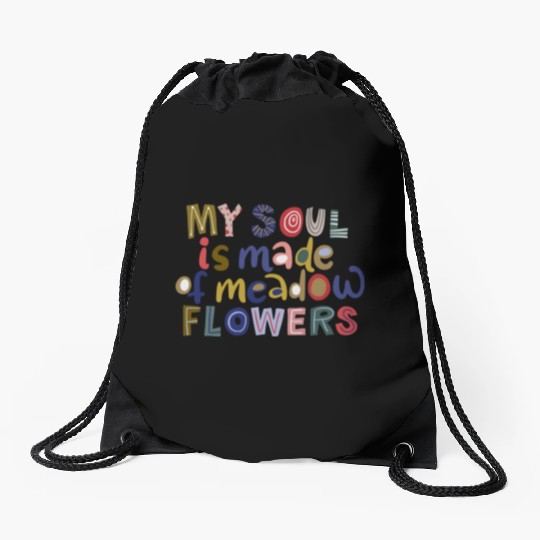 I love myself Drawstring Bags
