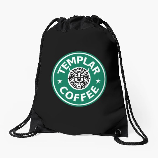 Knights' Templar Coffee Drawstring Bags