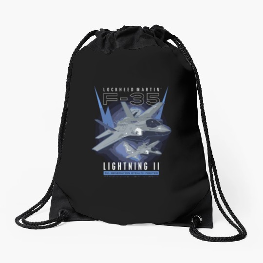 F-35 Lightning Ii 5Th Gen Stealth Fighter Drawstring Bags