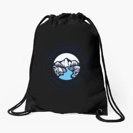 Youghiogheny River Pennsylvania State Lovers Mount Drawstring Bags