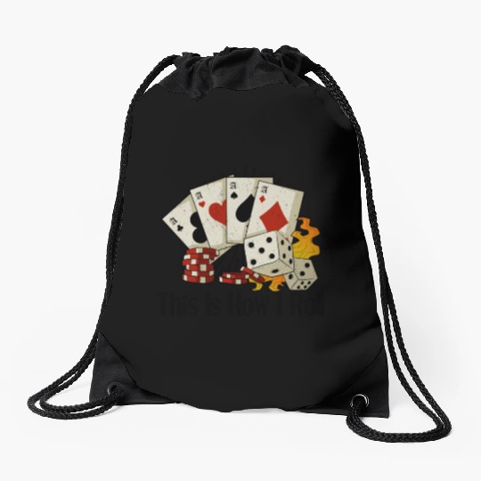 Poker Casino Poker Player Gambling Roulette Gift Drawstring Bags
