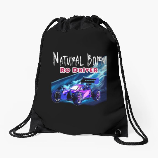 Natural Born RC car Driver Racer Remote Controlled Drawstring Bags