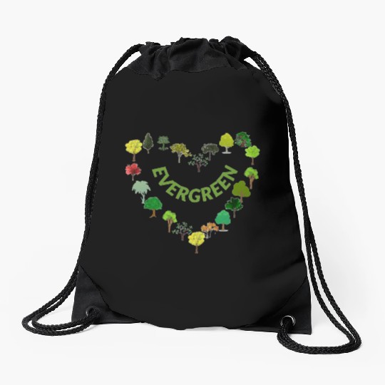 EVERGREEN Drawstring Bags