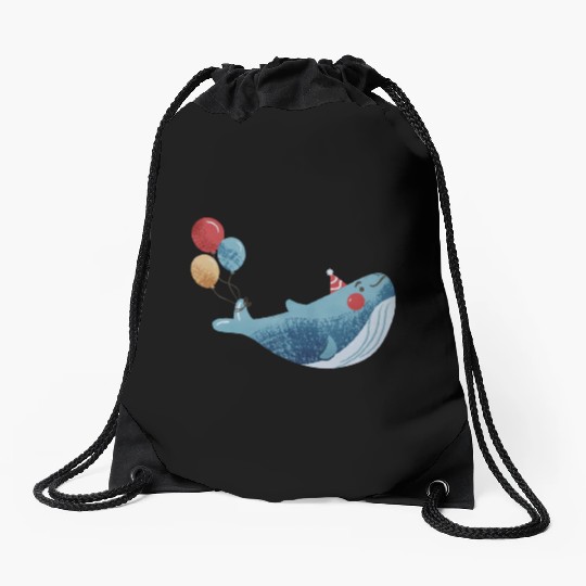 Whale Squad Whale lover Whale Graphics Drawstring Bags