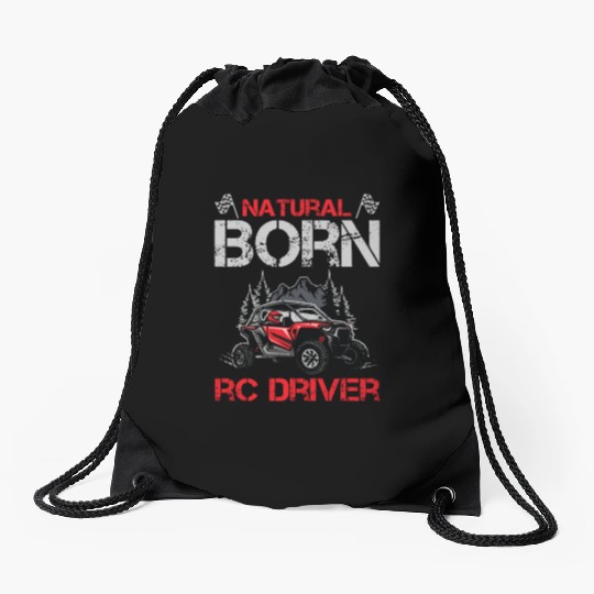 Natural Born RC car Driver Racer Remote Controlled Drawstring Bags