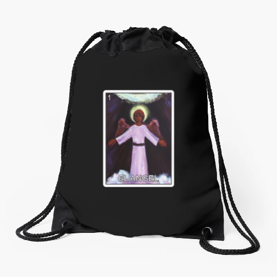 El Angel The Angel Card Mexican Lottery Card Drawstring Bags