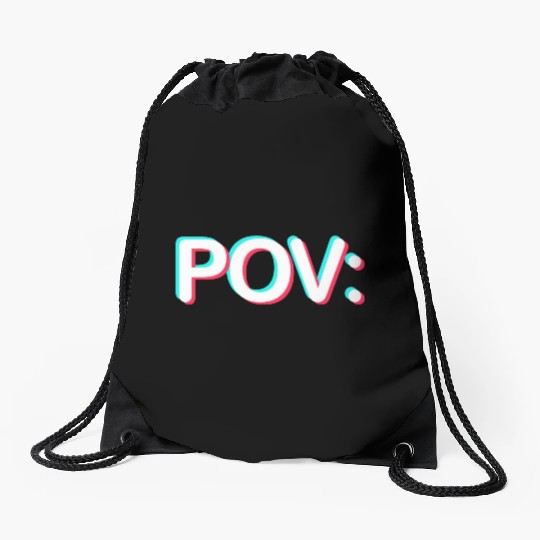 POV: You wear TikTok Meme Prints Drawstring Bags