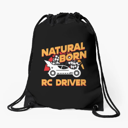 Natural Born RC car Driver Racer Remote Controlled Drawstring Bags