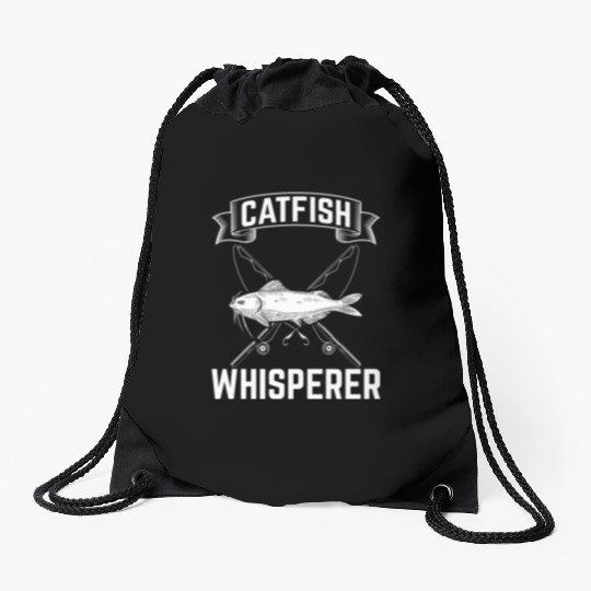 Catfish Whisperer - Wels Catfish Hunter Drawstring Bags
