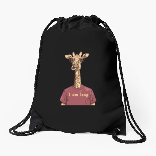 Bitcoin Giraffe BTC Crypto Hodl Design Drawstring Bags