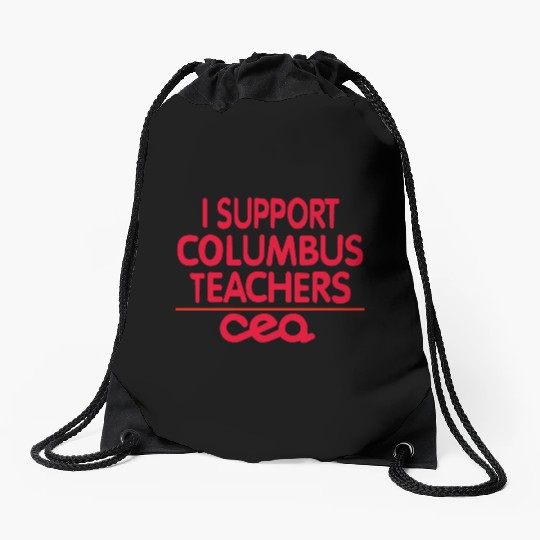 columbus ohio school teachers strike oh teacher Drawstring Bags