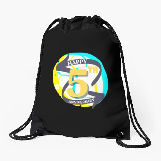 ANNIVERSARY 5 Drawstring Bags