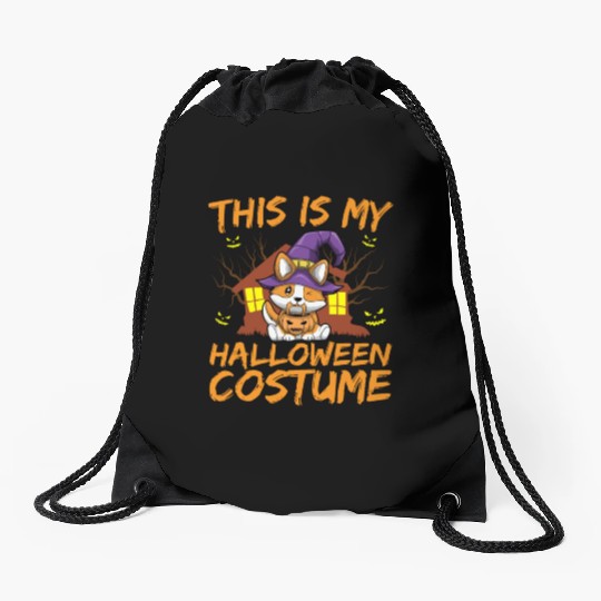 Scary Creepy Animal This Is My Halloween Costume Drawstring Bags