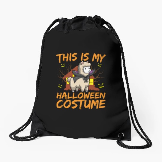 Scary Creepy Animal This Is My Halloween Costume Drawstring Bags