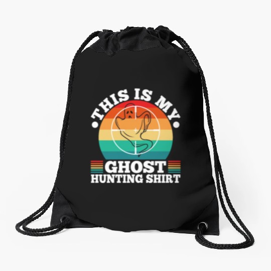 This is my ghost hunting Drawstring Bags