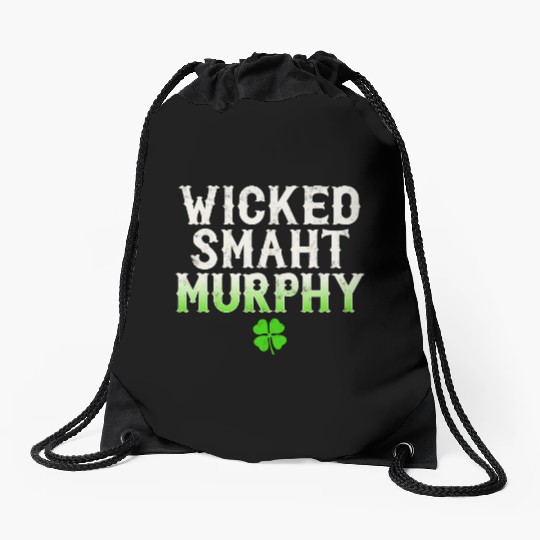 Wicked Smaht Murphy Clan Boston Irish Slang Drawstring Bags