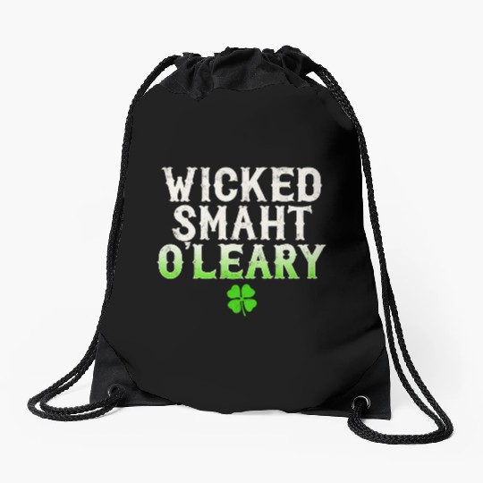 Wicked Smaht O'Leary Clan Boston Irish Slang Drawstring Bags