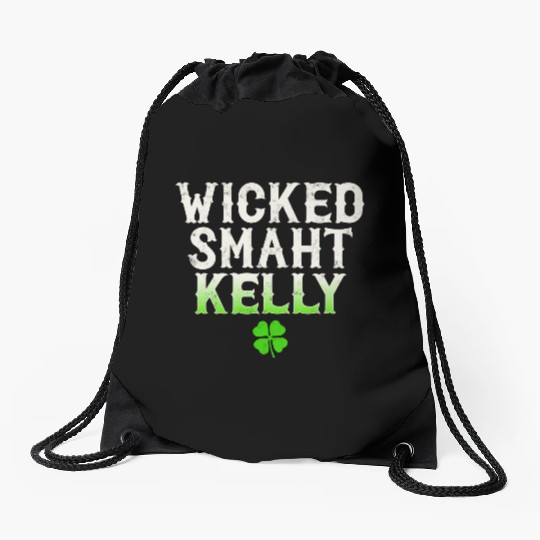 Wicked Smaht Kelly Clan Boston Irish Slang Drawstring Bags