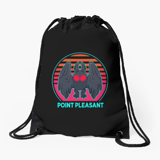 Cryptozoology Folklore Mothman Point Pleasant Drawstring Bags